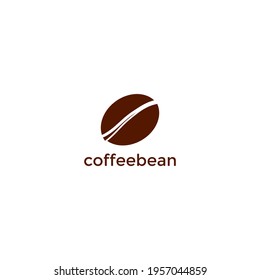 ABSTRACT ILLUSTRATION COFFEE BEAN LOGO ICON DESIGN VECTOR FOR YOUR BUSINESS