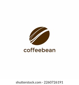 ABSTRACT ILLUSTRATION COFFEE BEAN LOGO ICON DESIGN VECTOR FOR YOUR BUSINESS