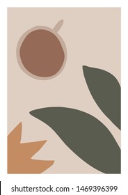 Abstract Illustration. Coffee Vector Poster.