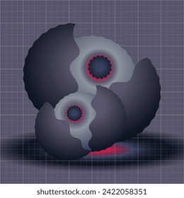 Abstract Illustration Color Gradient Background.