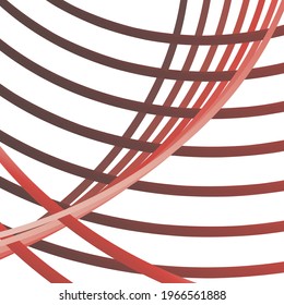 abstract illustration of colored bright lines and stripes of different shapes on a white background vector background