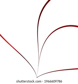 abstract illustration of colored bright lines and stripes of different shapes on a white background vector background