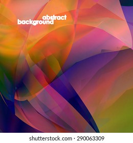 Abstract illustration colorful background - digital composition.