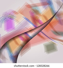Abstract illustration, colorful composition.