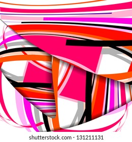 Abstract illustration, colorful digital composition.
