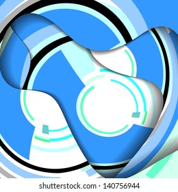 Abstract illustration, colorful digital composition.