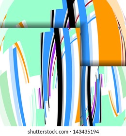 Abstract illustration, colorful digital composition.