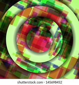 Abstract illustration, colorful digital composition.