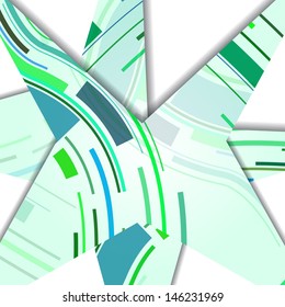 Abstract illustration, colorful digital composition.