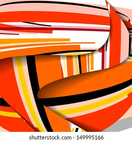 Abstract illustration, colorful digital composition.