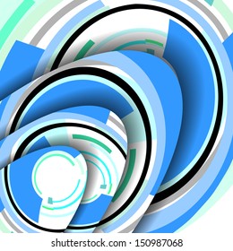 Abstract illustration, colorful digital composition.