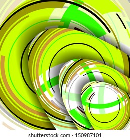 Abstract illustration, colorful digital composition.