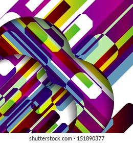 Abstract illustration, colorful digital composition.