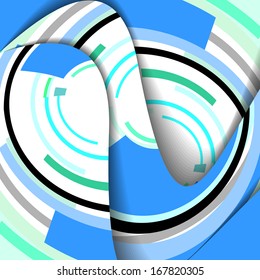 Abstract illustration, colorful digital composition.