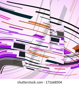 Abstract illustration, colorful digital composition.