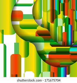 Abstract illustration, colorful digital composition.