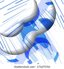 Abstract illustration, colorful digital composition.