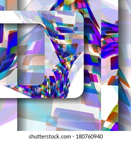 Abstract illustration, colorful digital composition.