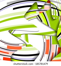 Abstract illustration, colorful digital composition.
