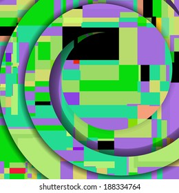 Abstract illustration, colorful digital composition.