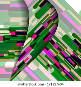 Abstract illustration, colorful digital composition.