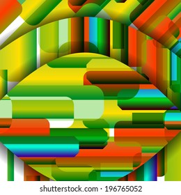 Abstract illustration, colorful digital composition.