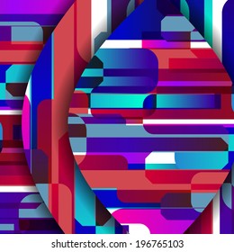 Abstract illustration, colorful digital composition.
