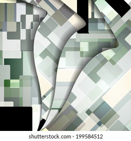 Abstract illustration, colorful digital composition.