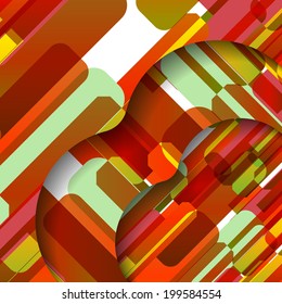 Abstract illustration, colorful digital composition.