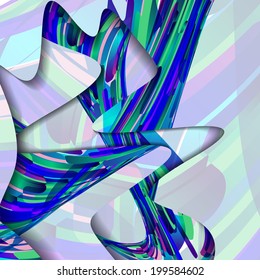 Abstract illustration, colorful digital composition.
