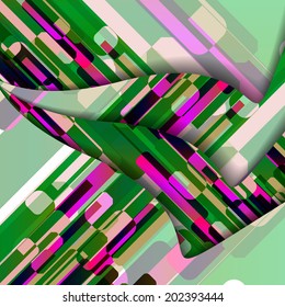Abstract illustration, colorful digital composition.