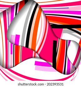 Abstract illustration, colorful digital composition.