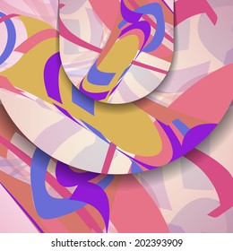 Abstract illustration, colorful digital composition.