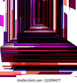 Abstract illustration, colorful digital composition.