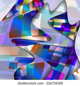 Abstract illustration, colorful digital composition.