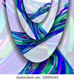 Abstract illustration, colorful digital composition.