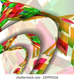 Abstract illustration, colorful digital composition.