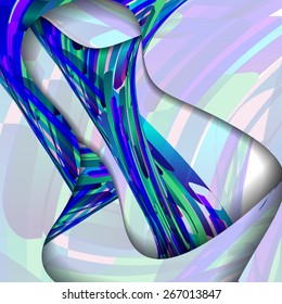 Abstract illustration colorful digital composition.