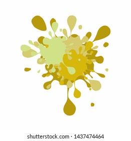 Abstract Illustration Of A Colorful Ink Splash 