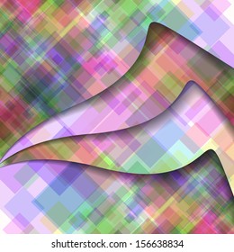 Abstract illustration, colorful square composition.