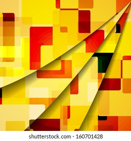 Abstract illustration, colorful square composition.