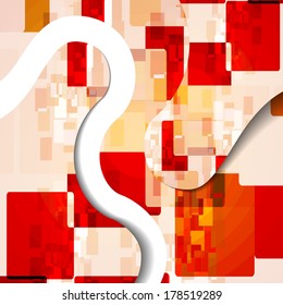 Abstract illustration, colorful square composition.