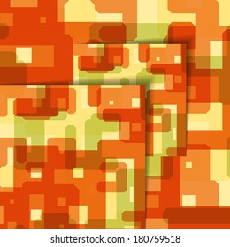 Abstract illustration, colorful square composition.