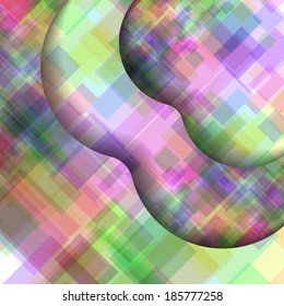 Abstract illustration, colorful square composition.