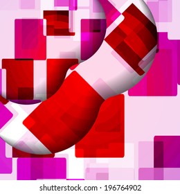 Abstract illustration, colorful square composition.