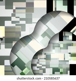 Abstract illustration, colorful square composition.