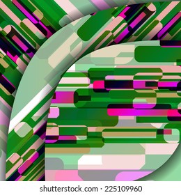 Abstract illustration, colorful square composition.