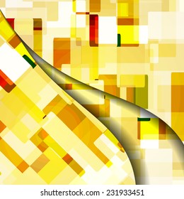 Abstract illustration, colorful square composition.