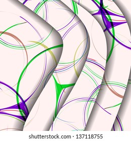 Abstract illustration, colorful swirl composition.