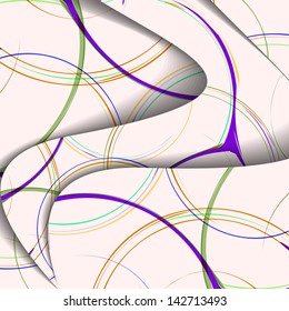 Abstract illustration, colorful swirl composition.